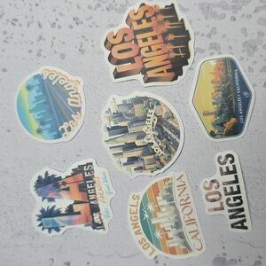 Los Angeles Themed Sticker Set